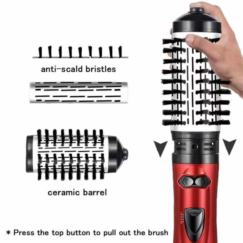 Transfronterizo de aire frío tres en uno peine de aire caliente peine de soplado nuevo multifuncional plancha de pelo eléctrica peluquería rizador de pelo automático image 4