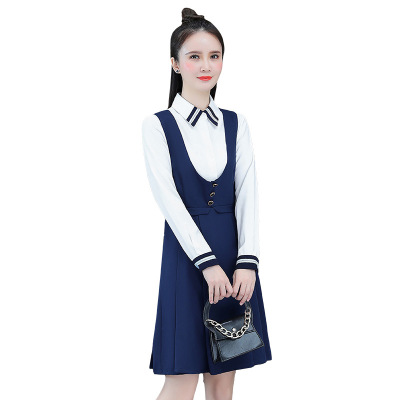 2021春秋季OL职业长袖衬衫幼儿园教师园服幼师服制服