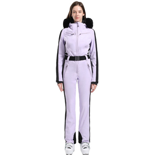 Women's Ski Suit, One-piece Slimming and Weight-Loss Snowboard Ski Suit Set, Outdoor Windproof and Thick Warm Snow Suit