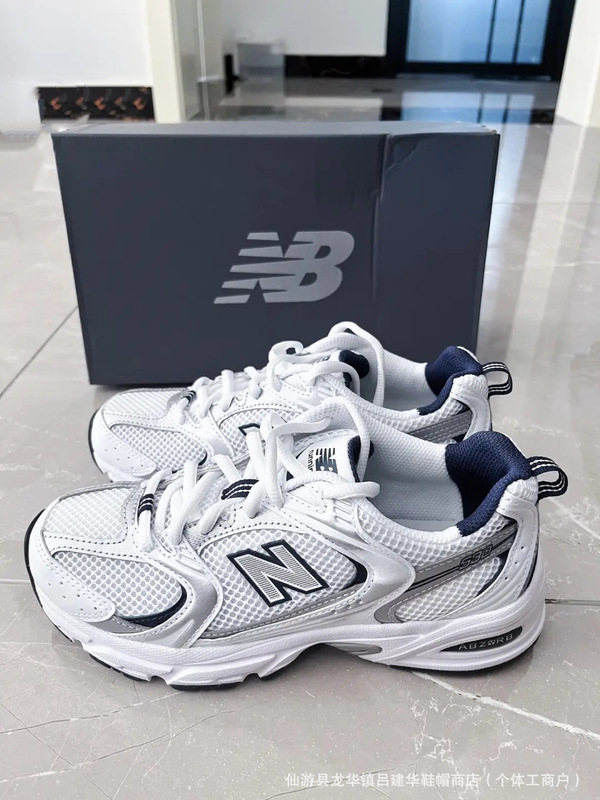 New Balance Low-Top Original Nb530 Retro Silver-White Mesh Cross-Border Dad Sneakers Running Shoes from Putian