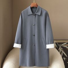 少量の服 2025 春と秋の新しい気質カジュアルウインドブレーカージャケット小柄な韓国スタイルの高級コート