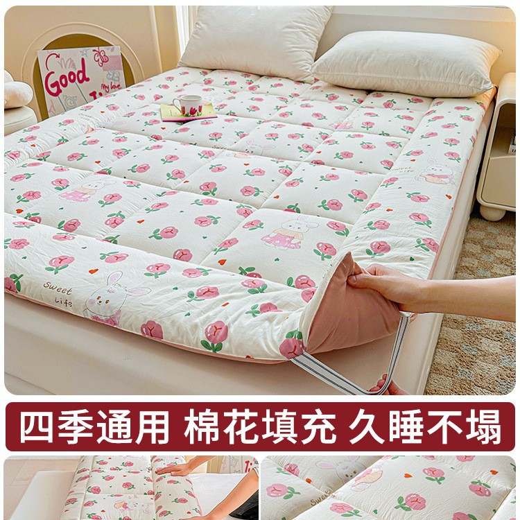Colchón de algodón de Xinjiang engrosado, cubierta, dormitorio doméstico, colchón plegable 90x200, dormitorio, cojín individual para estudiantes