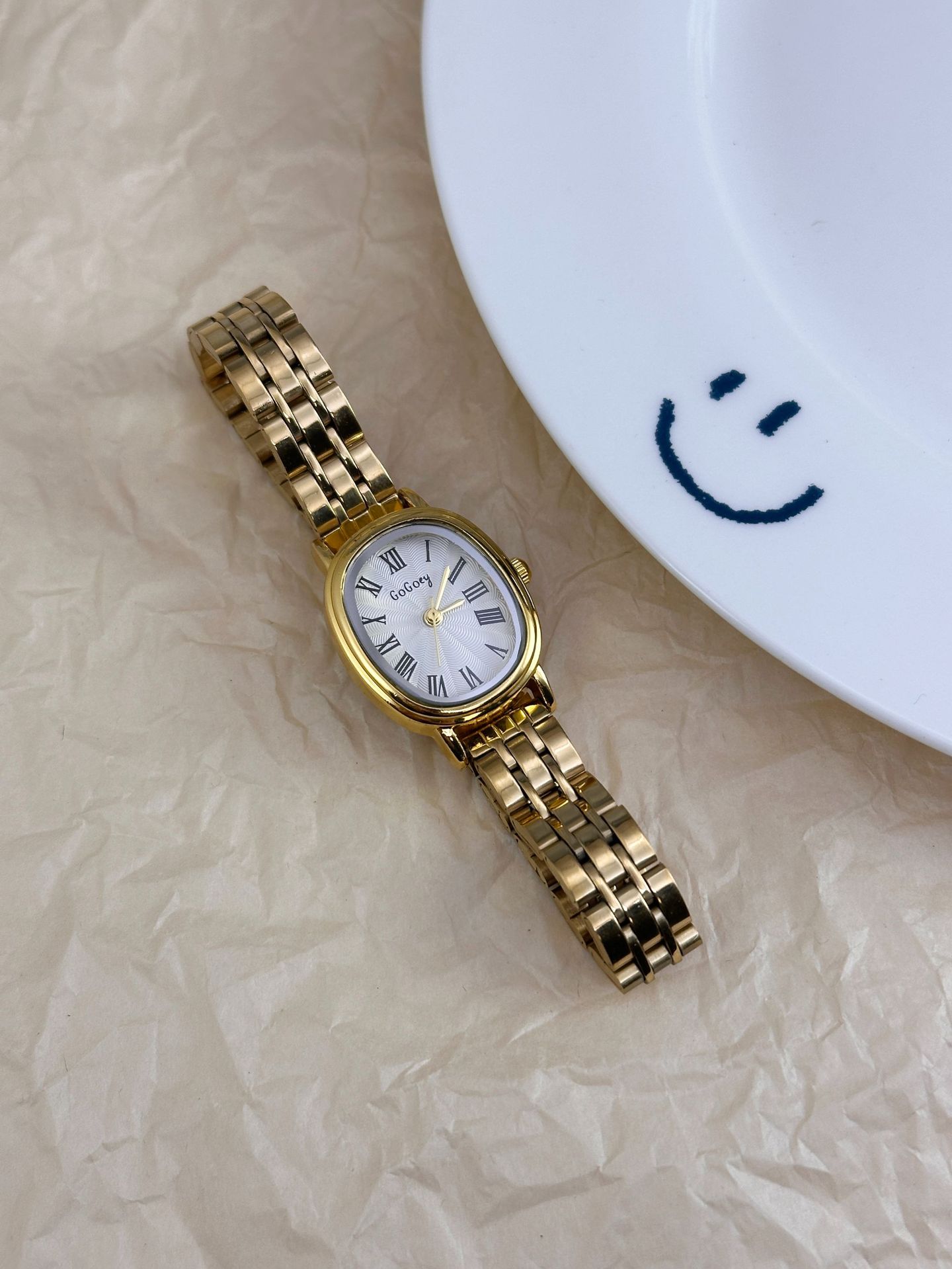 50g Weight Ordinary Glass Mirror Material Stainless Steel Strap Material Watch Classification Pointer Display Type Folding Buckle Buckle Style Round Dial Shape Casual, Holiday Occasion Quartz Movement Solid Color Pattern All Seasons Season Women's Gender Casual Style Casual Solid Color Other Printing (Printing) Quartz Watch 15