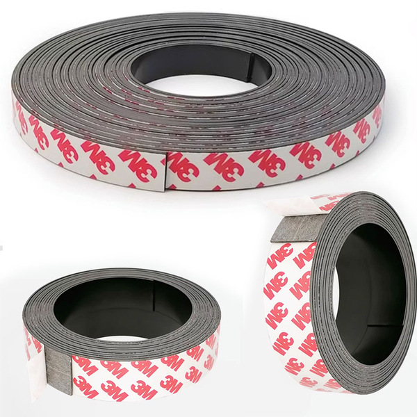 Rubber magnetic self-adhesive round fridge magnet