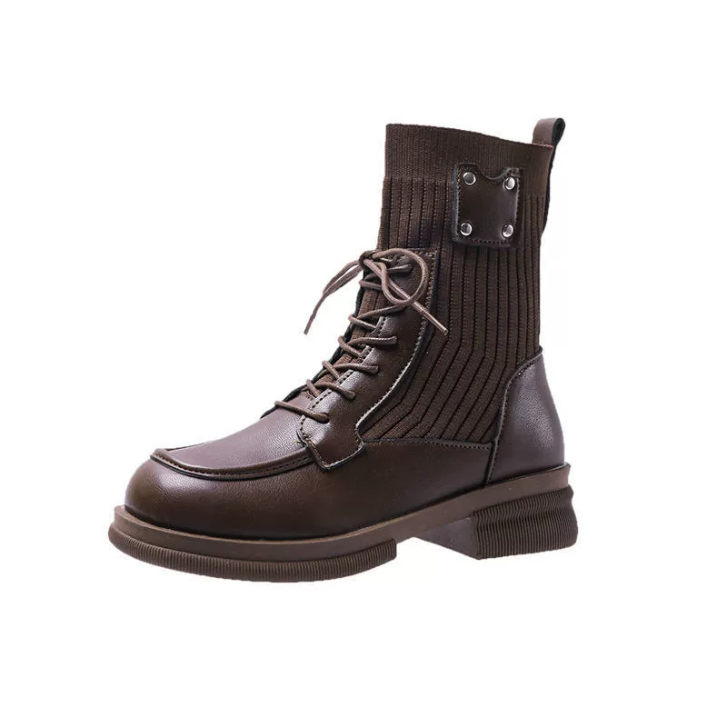 Martens, эластичные полусапожки в английском стиле, британский стиль