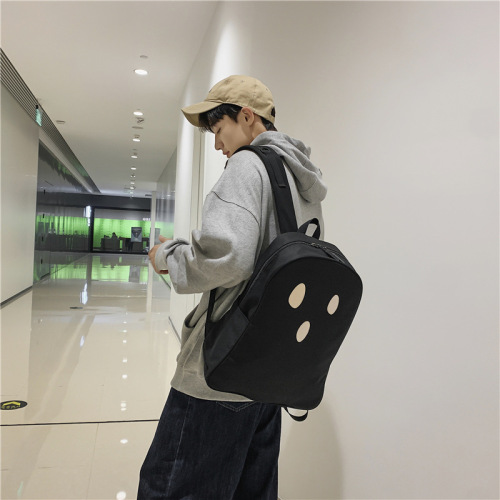 Japanese and Korean ins ultra popular niche ghost shoulder bag ulzzang ugly cute personality large capacity backpack student schoolbag women 