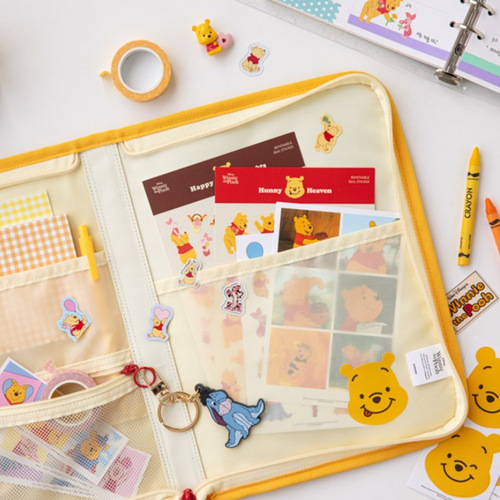 Korean cartoon Winnie the Pooh ipad bag tablet computer bag 11 inch 13 inch apple laptop sleeve bag