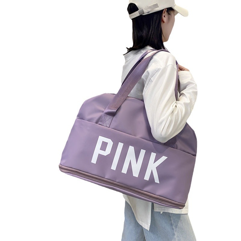 Bolsa de viaje corto, bolsa de acondicionamiento de gran capacidad para mujeres, bolsa de almacenamiento plegable, bolsa portátil, bolsa de equipaje impermeable, bolsa