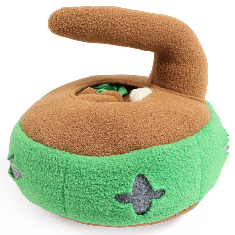 Large Dog Curling Toys Pet Supplies Sniffing And Vocal Interactive Play Food Hiding Cute Pets Entertainment Toy_voghion.com