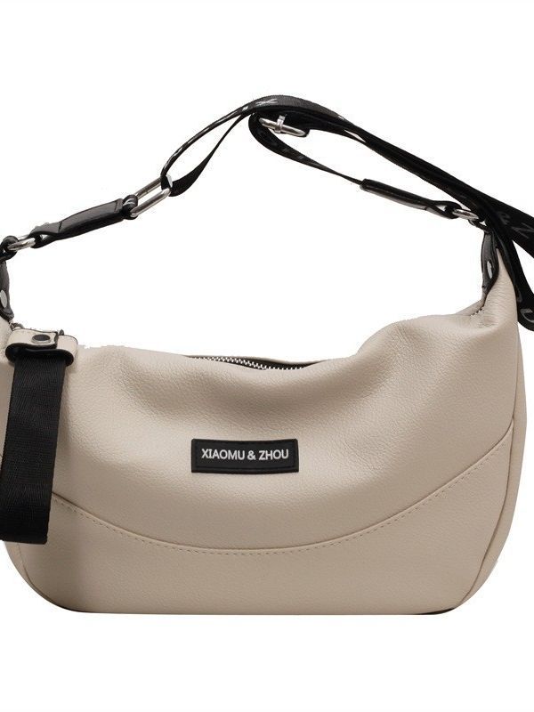 Bolso bandolera transfronterizo, bolso de bola de masa, bolso femenino, correa de hombro ancha, costura ligera, lujo ligero, aire de alta gama, celebridades de Internet fuera de un solo hombro