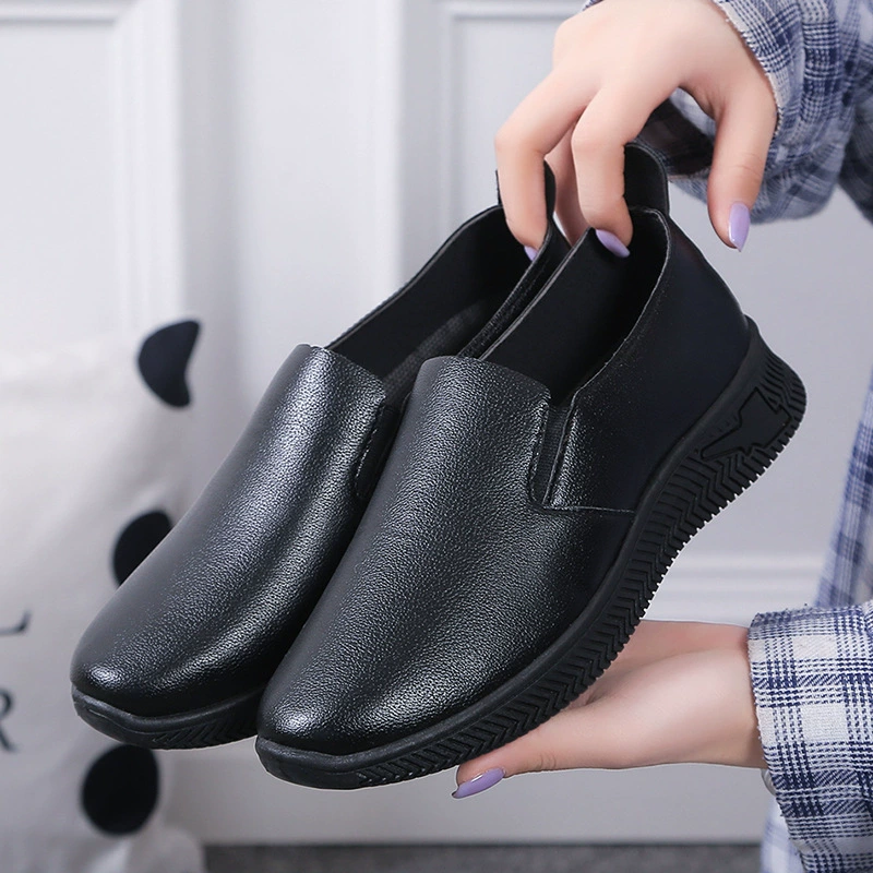 Женская обувь Lefu обувь бобовая обувь женская повседневная кожаная обувь женская мягкая кожа дышащая мягкая подошва