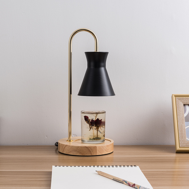 家居装饰烛台浪漫香薰台灯卧室床头蜡灯调节灯光新款外贸铁艺少女|ru