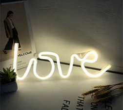Luz LED con forma de neón, letra luminosa, luz decorativa, barra creativa, luz decorativa con estilo ins, luz nocturna para habitación