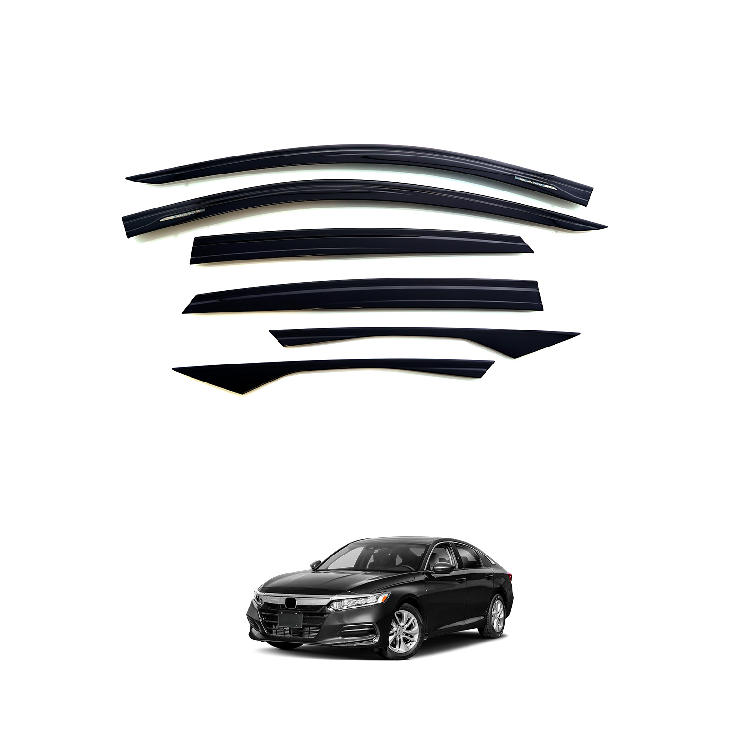 Aplicable al protector de lluvia Accord, protector de lluvia Yingshipai, protector de lluvia Honda Accord Window Deflectors