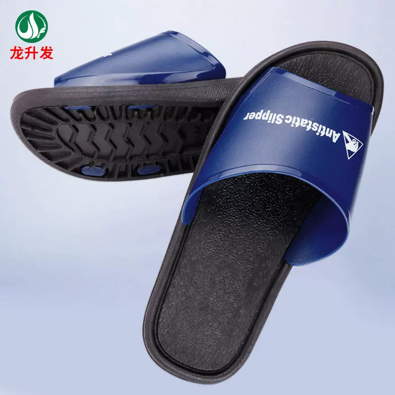 厂家批发防静电拖鞋 pvc劳保鞋一字拖防静电鞋软底工作静电凉拖