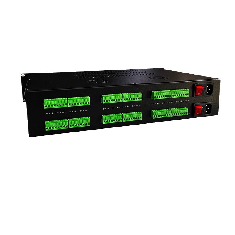 机架式电源集中供电双备份安防监控开关拾音器机柜数显可调19寸2U
