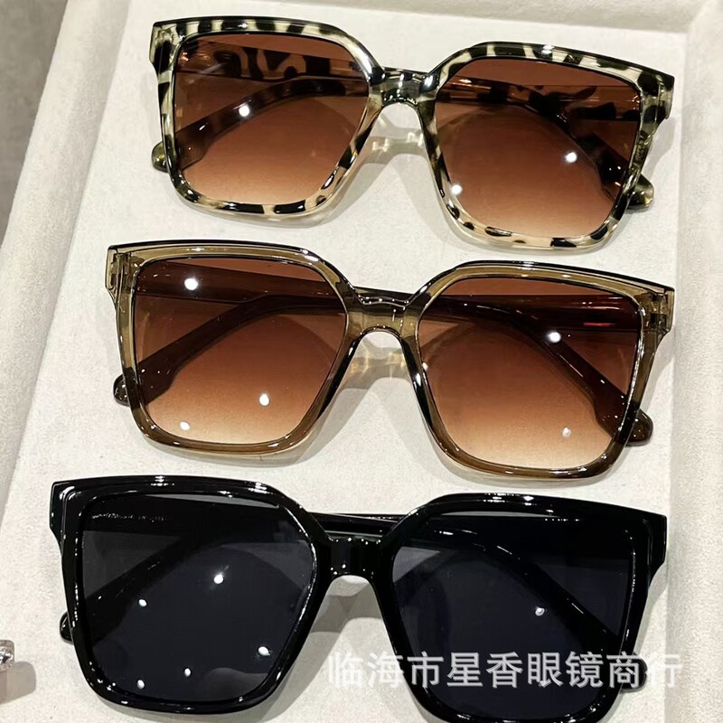 European and American Large-Frame Non-Prescription Glasses, Punk Street Style, Unisex Trendy Ins-Style Frames, Sunglasses
