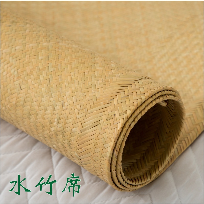 IYR7手編竹蓆天然水竹蓆子手工編制老式篾席天然竹編涼蓆舒席頭層