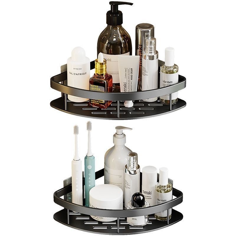 Zhuoyi espacio de aluminio rack de almacenamiento de baño Baño Punch-libre pasta de almacenamiento rack de fábrica directa de aleación de aluminio trípode
