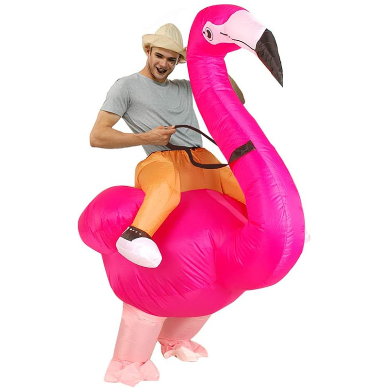 Montar dinosaurio animal ropa inflable niños adultos unicornio Pascua conejo accesorios de Halloween ropa divertida