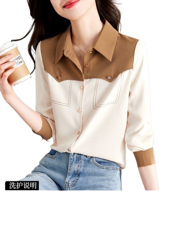 秋の服の新型の洋気OL通勤気質のシャツはカジュアルでゆったりしています。|undefined
