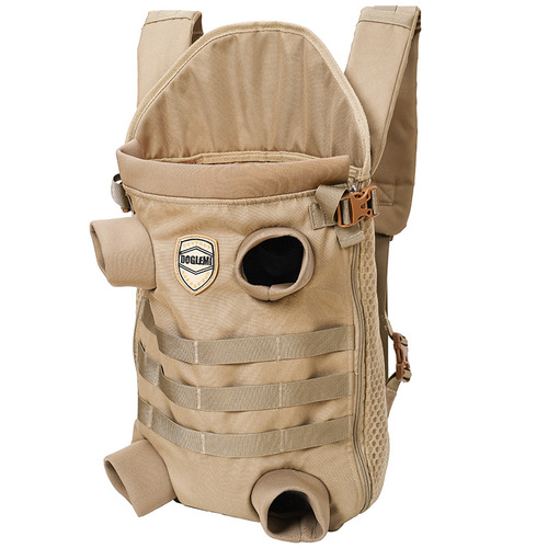 Pet backpack, special dog backpack for small and medium-sized dogs, comfortable and breathable tactical dog backpack for outings