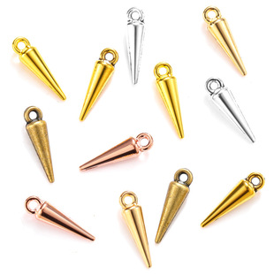 DIY alloy accessories conical pendant simple conical stereo earrings bracelet necklace pendant B1111