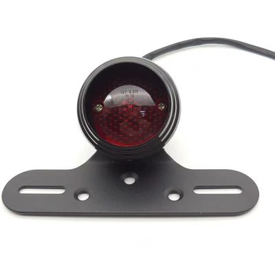 Tail Light Round with Bracket – Tail light