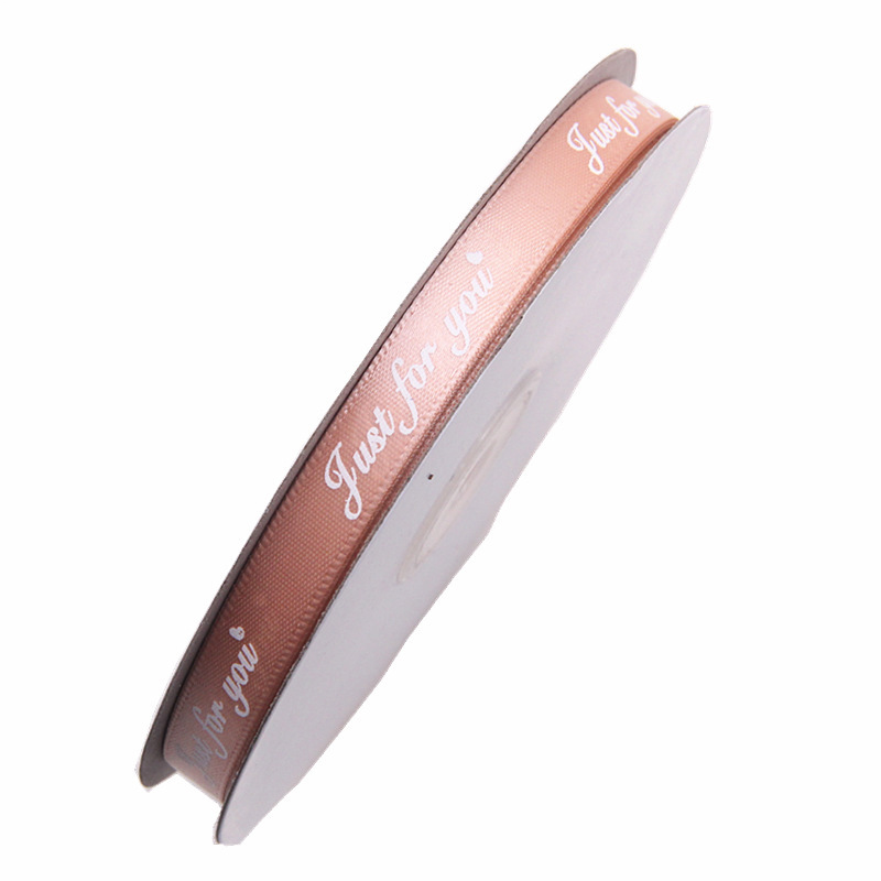 En stock 1cm solo para usted impresión cinta de poliéster regalo DIY embalaje inglés carta cinta streamer