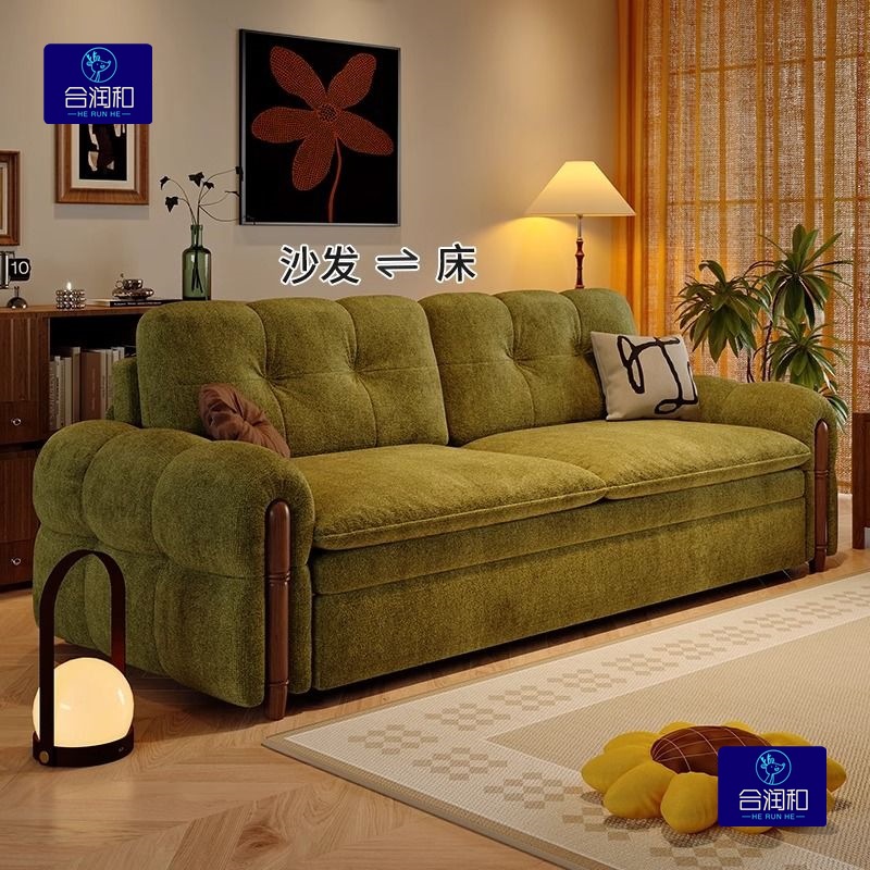 Multifunctional Sofa Bed for Bedroom, Small Apartment Single Bed, Compact Double Bed for Study Room, Extendable and Foldable