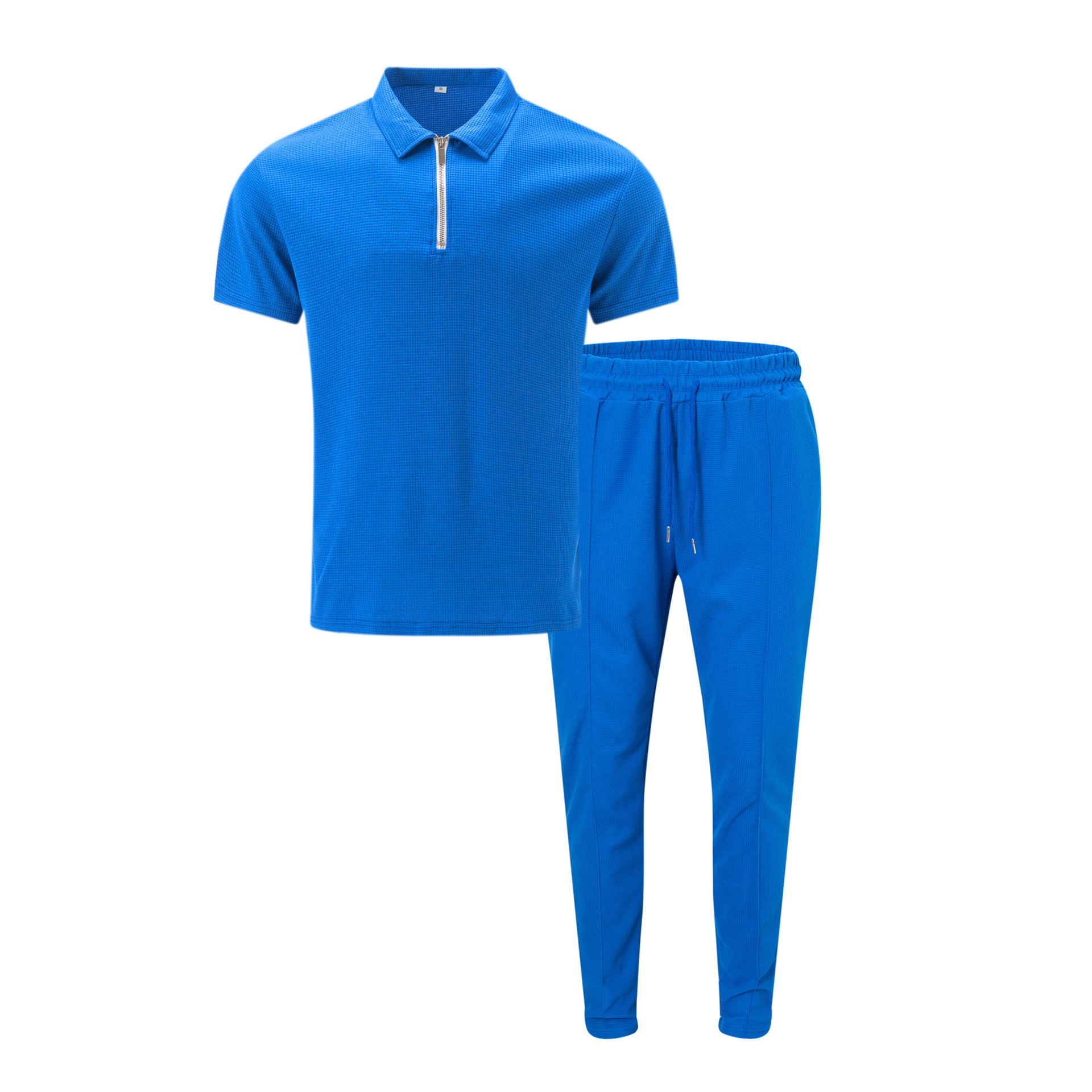 Men's Solid Color Suit With Faux Fur Collar And Long Pants_voghion.com