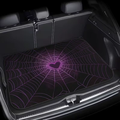Avtomobil döşəmə paspasları — Solid Color Car Trunk Mat - ql-trunk-mat-07-75100cm-crystal-velvet-dot-plastic-bottom