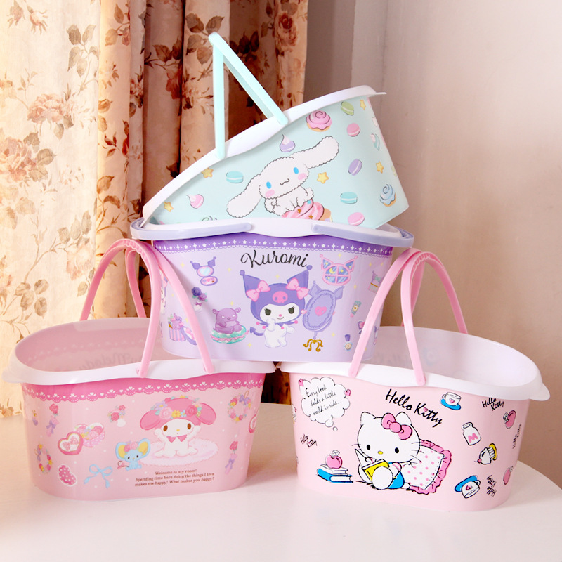 Internet Celebrity Girl's Heart Bath Basket Bathing Frame Basket Bathing Basket Vegetable Basket Shopping Basket Vegetable Basket Hand Basket