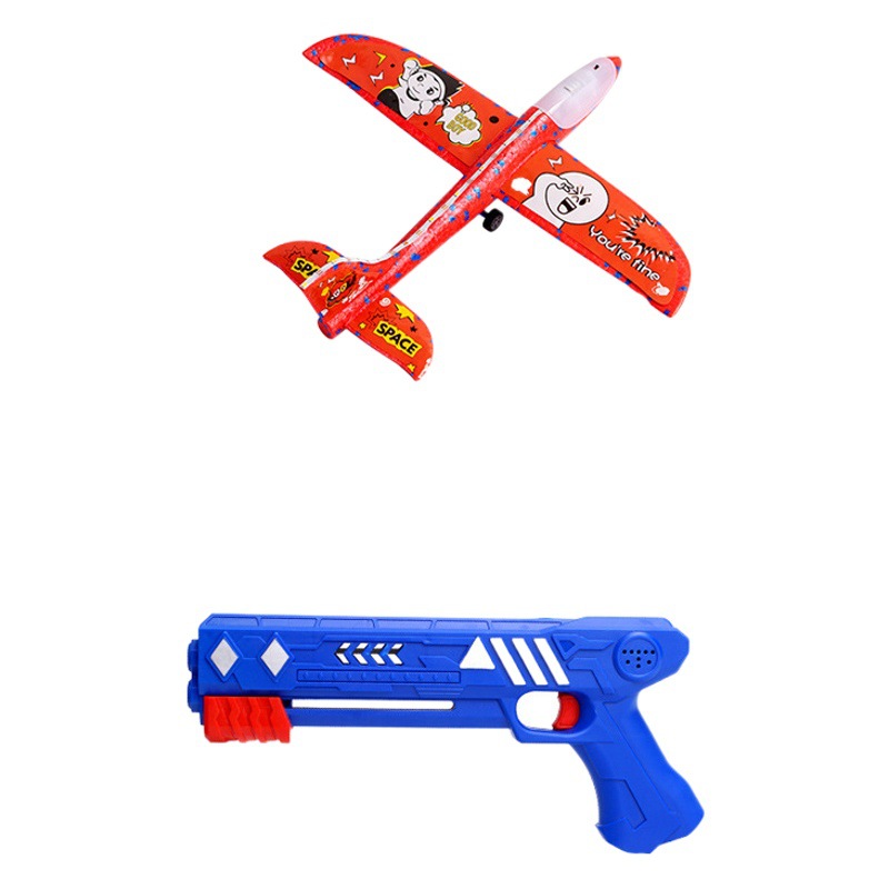 Popular en línea popular catapulta espuma aviones pistola de mano tiro de mano niños volando deportes al aire libre juguetes Niño