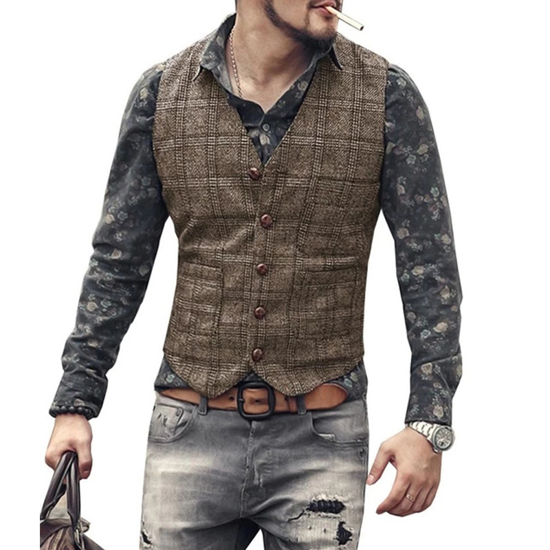 Cross-border e-commerce a generation of men's suit vest groom best man slim vest leisure vest vest vest 5