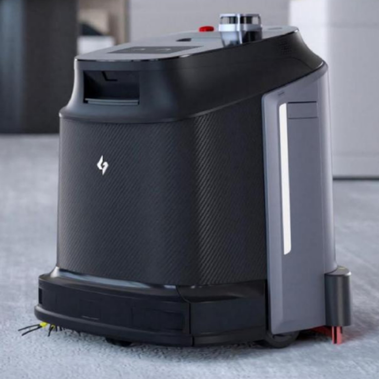 Edificios de oficinas, hospitales, hoteles, escenas múltiples limpieza interior, limpieza del suelo, lavado del suelo, polvo, empuje de un robot de sombra S1