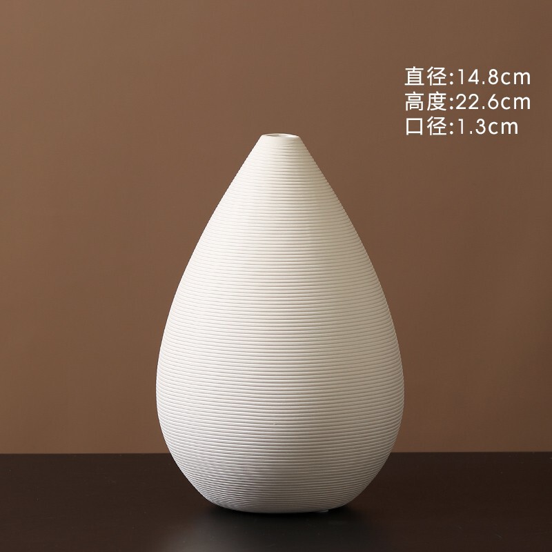 卸売りの白い陶磁器の花瓶の置物の生け花の乾いた花の客間の食事のデスクの玄関の装飾品のアイデアの芸術の花器|undefined