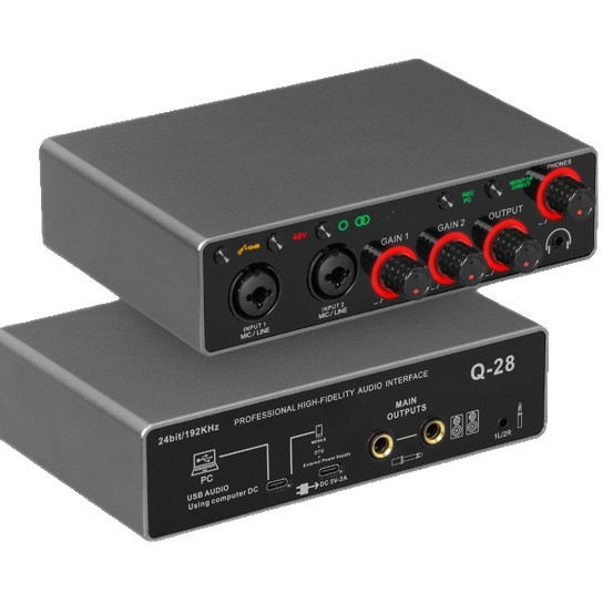Transfronterizo sin conducción USB grabación tarjeta de sonido arreglos K canción transmisión en vivo artefacto mágico teléfono móvil grabación micrófono equipo de producción