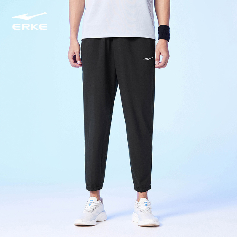 Hongxing Erke Quick-Dry Sports Pants Men's Summer Running Cropped Pants Men's Ice Silk Breathable Woven Casual Men's Pants Hongxing Erke Quick-Dry Sports Pants Men's Summer Running Cropped Pants Men's Ice Silk Breathable Woven Casual Men's Pants