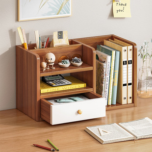 Bookshelf Desktop Storage Rack Small Student Desk Storage Cabinet File Rack Office Desk Table Storage Rack