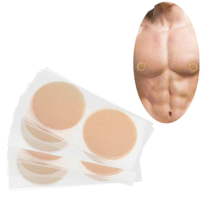 Disposable Men's Nipple Pads Summer Anti-Bump Invisible Ultra-Thin Chest Pads Sports Anti-Friction Nipple Covers