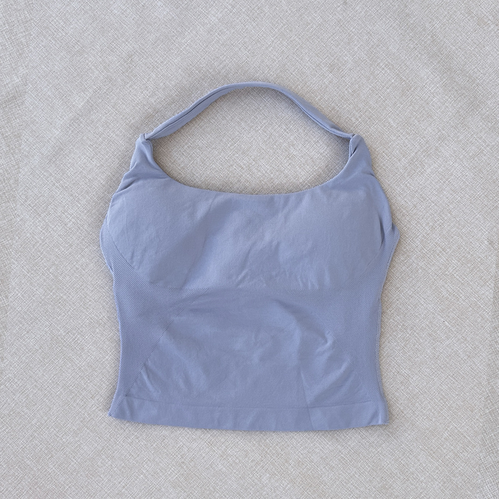 Chaleco deportivo halter de yoga sin costuras de estilo europeo y americano transfronterizo DFYNE