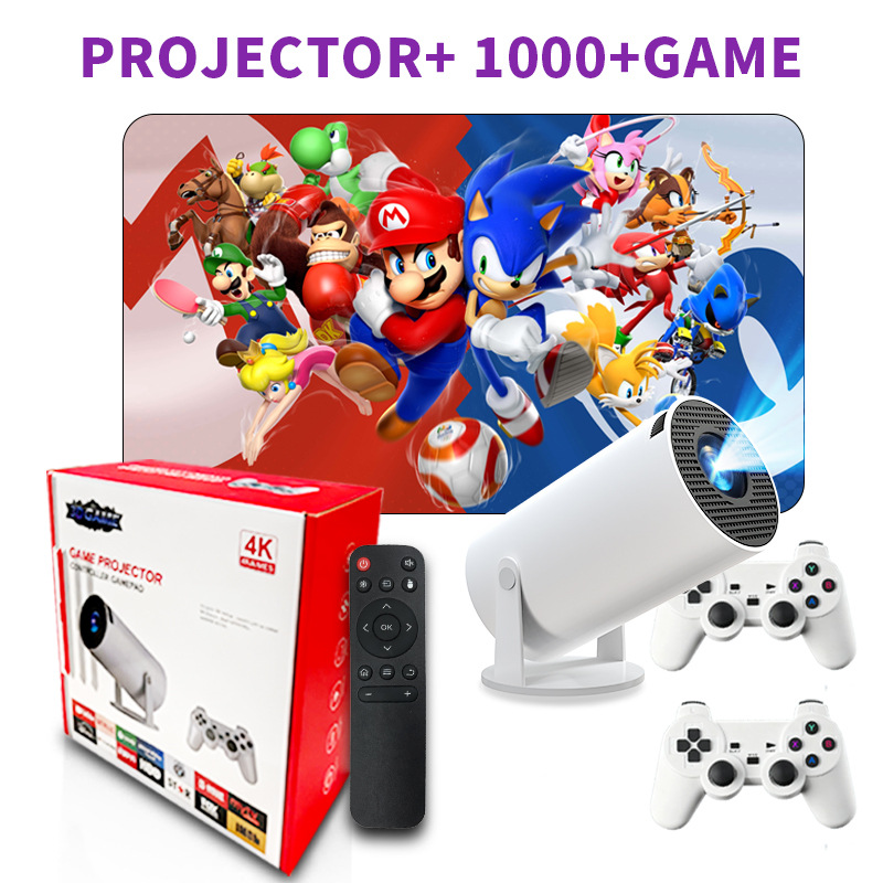 Nuevo proyector de juegos HY300 todo en uno X10PLUS inteligente portátil Android 4K HD proyector arcade