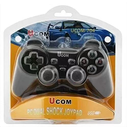 Cross-border UCOM-704 Wired Handle Shape USB 2.0 PC Notebook 706 Game Vibration Handle