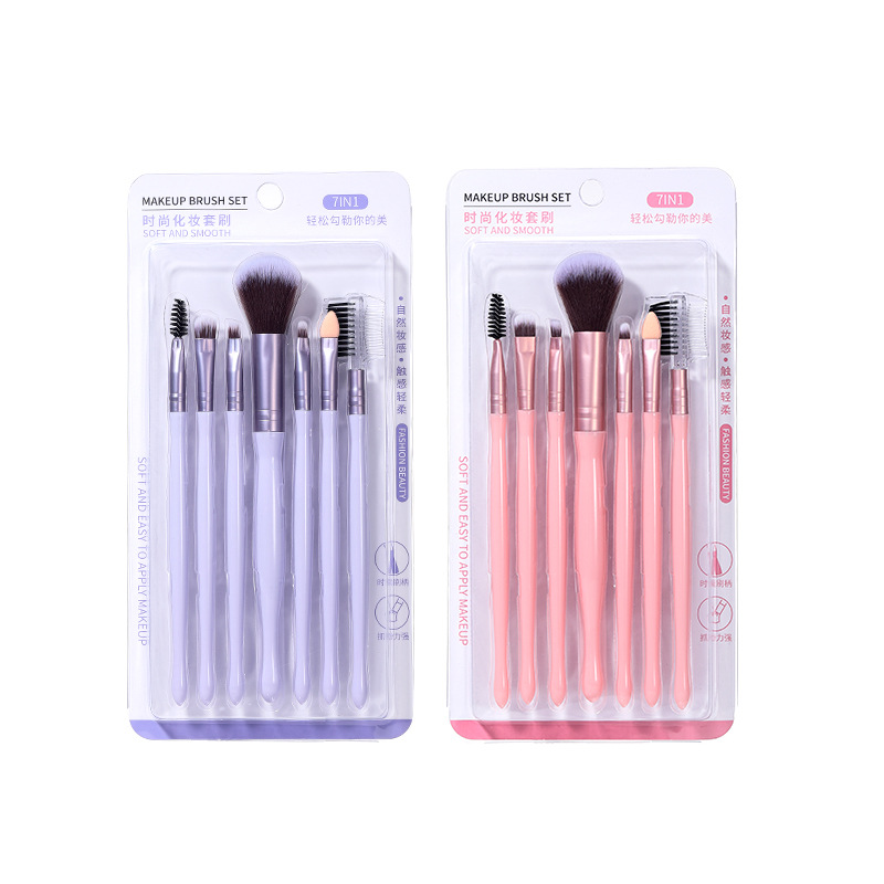 LMLTOP pincel de maquillaje 7 Unids principiante cepillo suelto cepillo de sombra de ojos cepillo de maquillaje portátil SY608