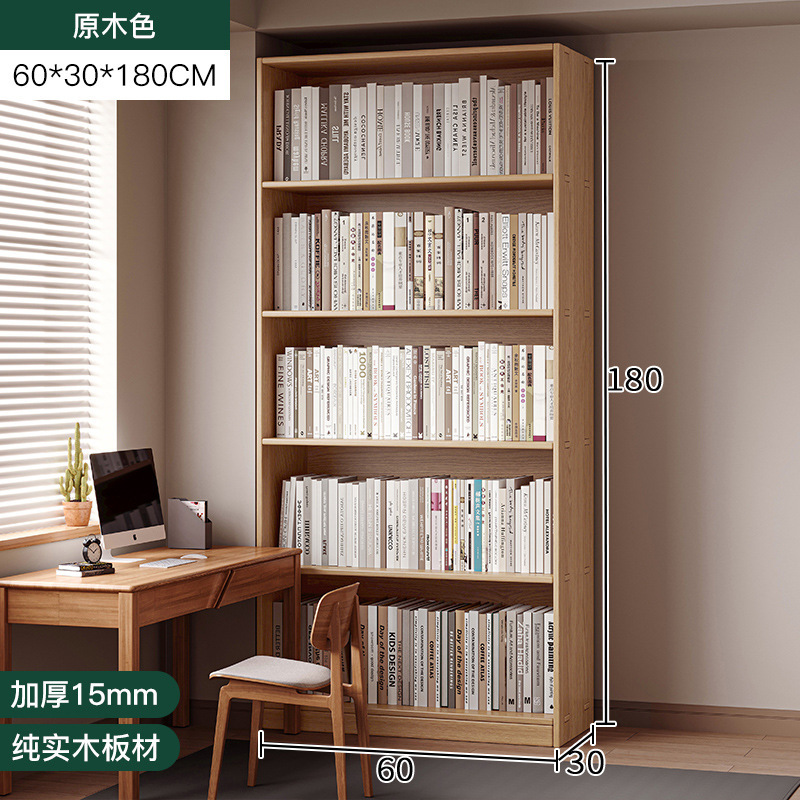 Estantería de esquina de madera maciza Estante de piso Gabinete de pino de ranura estrecha Gabinete de almacenamiento doméstico para niños Sala de estar Librería simple