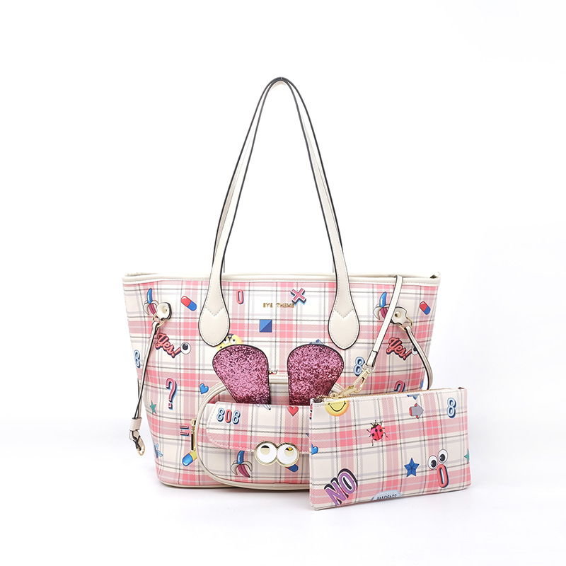 Bolsa de impresión de cremallera de gran capacidad para damas de viaje de ocio almacenamiento personalidad bolsa de moda extraña 2690 #