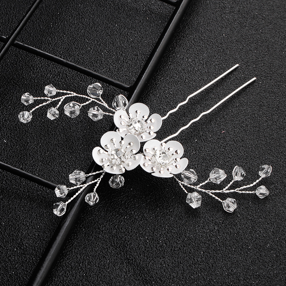 Korean woven Chinese hairpin handmade for bride