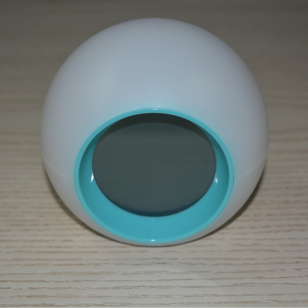 Transfronterizo creativo LED colorido cambio de color redondo reloj estudiante niños mudo snooze con temperatura electrónica despertador reloj luminoso