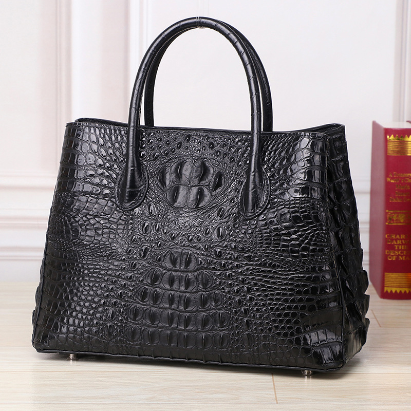 Túi tote da nữ họa tiết cá sấu cổ điển dung tích lớn xách tay đeo chéo chi tiết 5